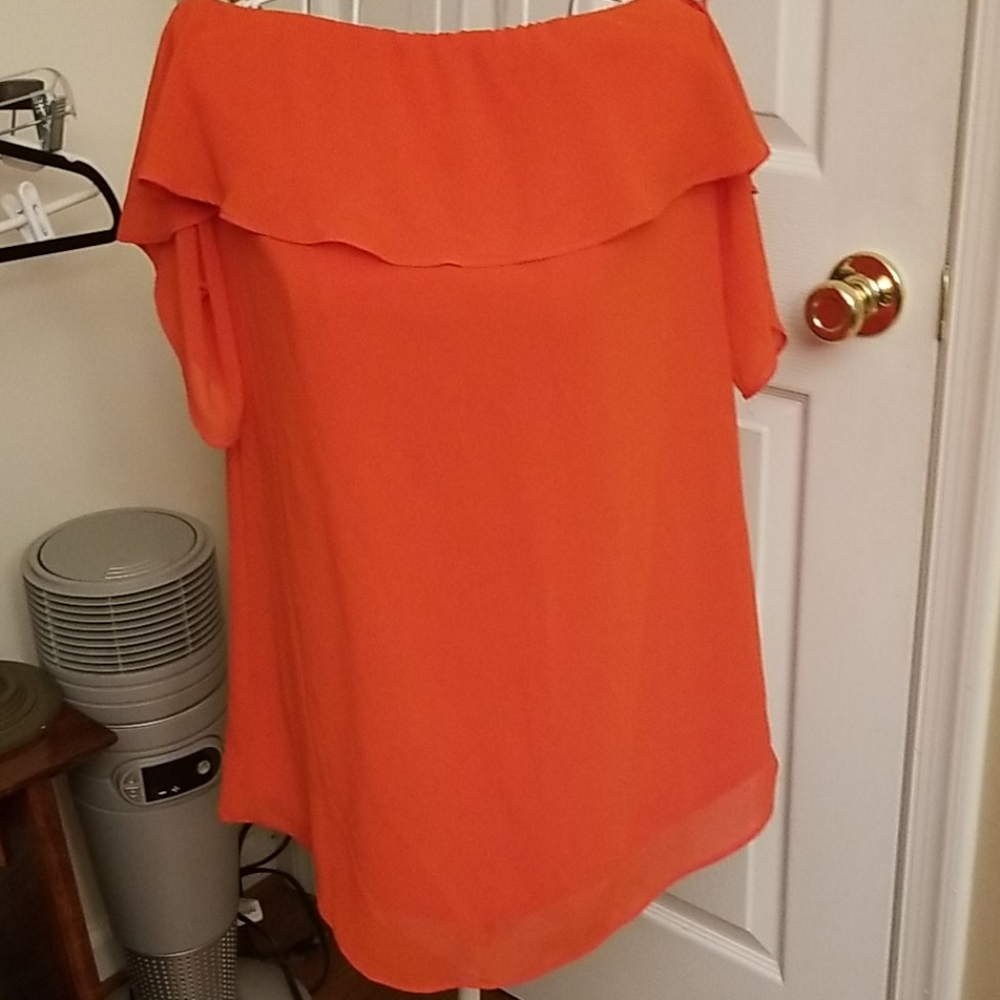 Orange LuLu's top